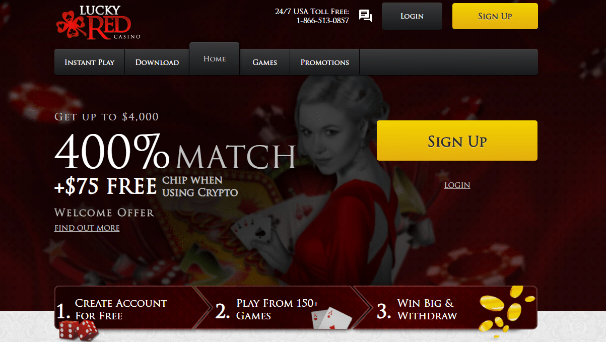 Lucky Red Online Gambling Site in Florida